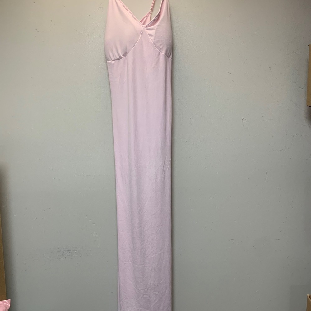 Wild Fable Cami Maxi Dress Womens 1X‎ Light Pink NEW Ribbed Adjustable Straps